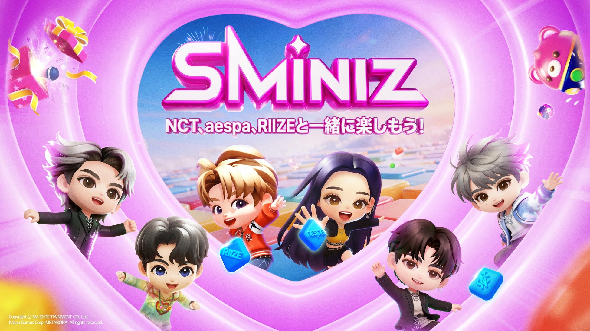カカオゲームズ、SMエンタテインメントのIPを活用した新作カジュアルパズルゲーム『SMiniz』、グローバル事前登録を開始