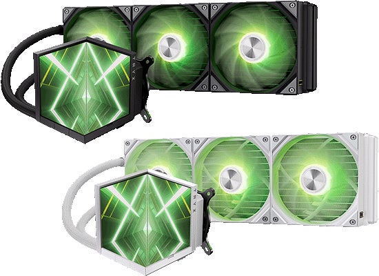 TRYXから、ポンプヘッドに小型LCDを2枚搭載した簡易水冷CPUクーラー『STAGE 360 シリーズ』、ファブリック素材を採用したPCケース『FLOVA F50 シリーズ』を発売