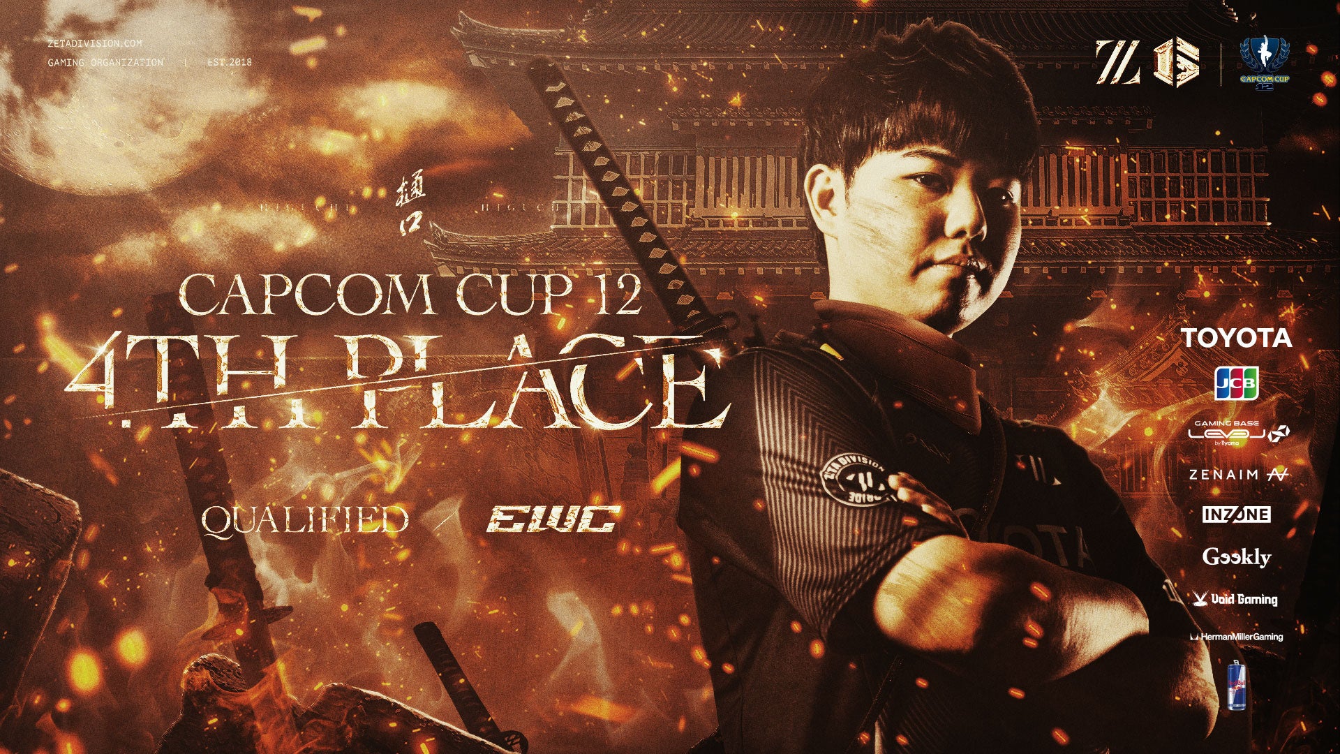 「ZETA DIVISION」STREET FIGHTER部門のひぐちが世界最高峰『CAPCOM CUP 12』で堂々の第4位！激闘の末「Esports World Cup 2026」への出場権を獲得