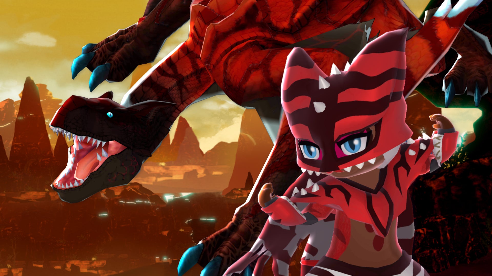 『モンスターハンターパズル アイルーアイランド』にティガレックス希少種が初登場！　イベント「大轟竜＜黒い挑戦者＞」が開催！