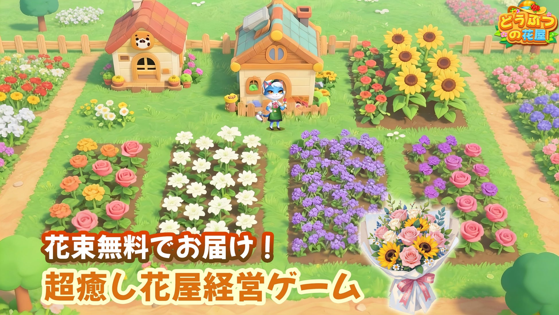 【業界初!?】スマホで育てた花が本物になって自宅に届く？！『どうぶつの花屋』の新体験がSNSで話題沸騰！