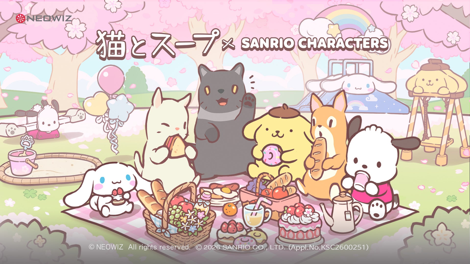 モバイルゲーム『猫とスープ』サンリオキャラクターズとのコラボイベントを開催！