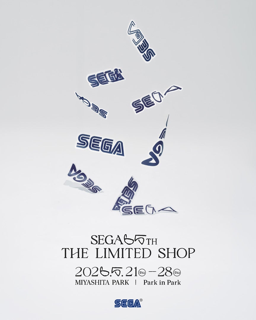 期間限定ショップ「SEGA 65th THE LIMITED SHOP」が5月21日（木）から渋谷・MIYASHITA PARKにてオープン！