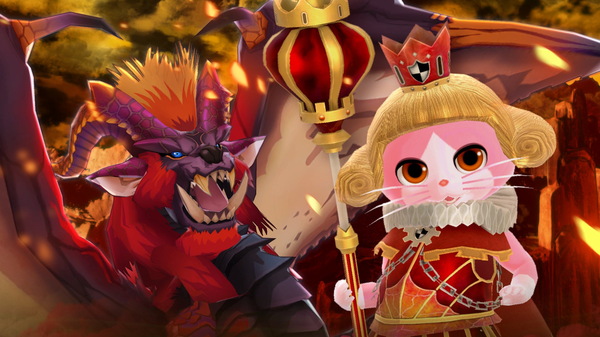 『モンスターハンターパズル アイルーアイランド』にテオ・テスカトルが初登場！　イベント「炎王龍＜威厳を求めて＞」が開催！