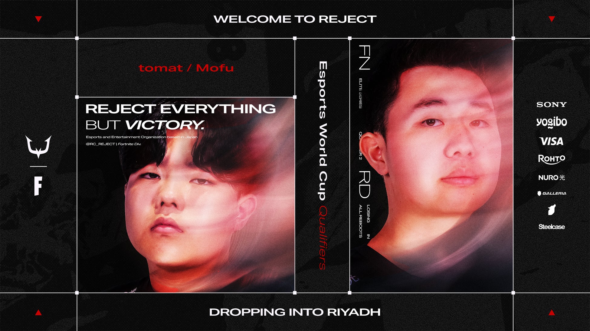 eスポーツチーム「REJECT」Fortnite部門にEsports World Cup 2026出場予定のtomat選手、Mofu選手の2名が加入