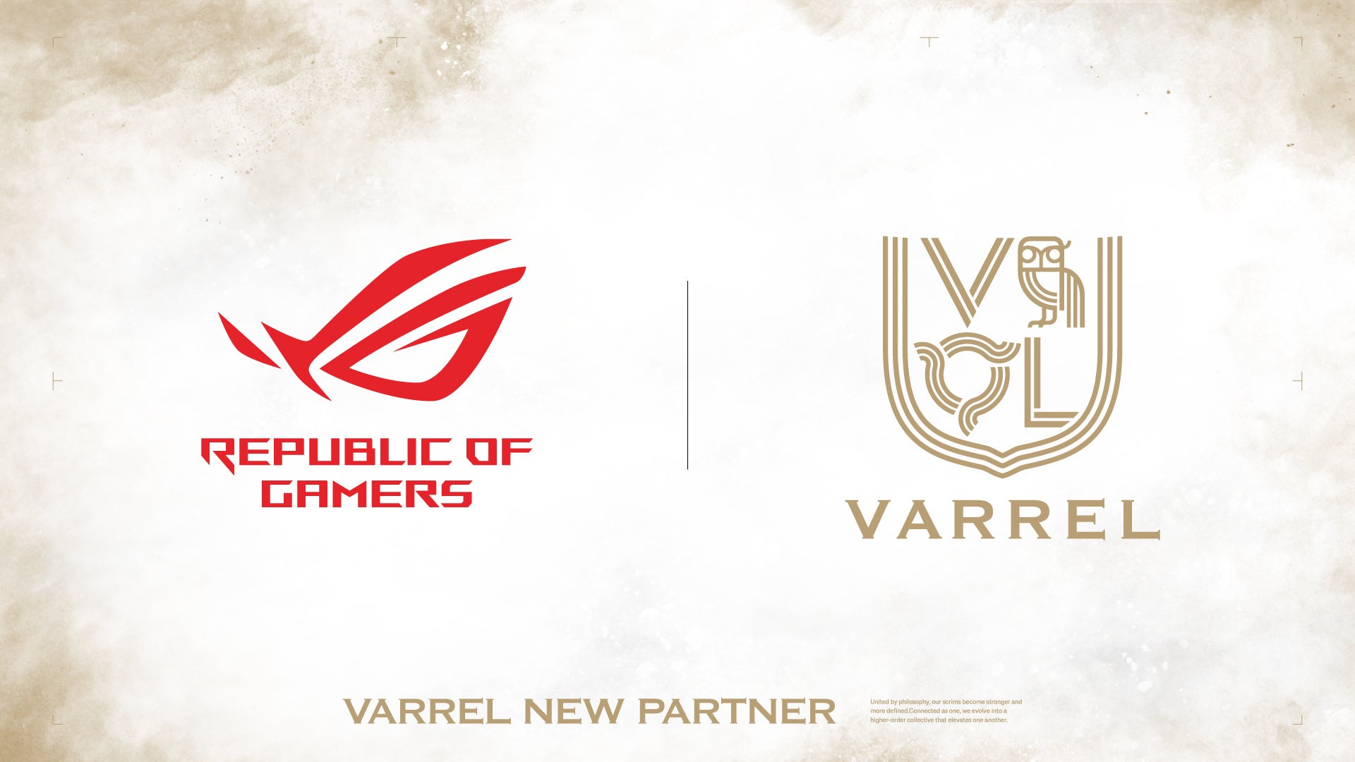 プロeスポーツチーム『VARREL』とASUS Republic of Gamers（ROG）のスポンサーシップ締結を発表