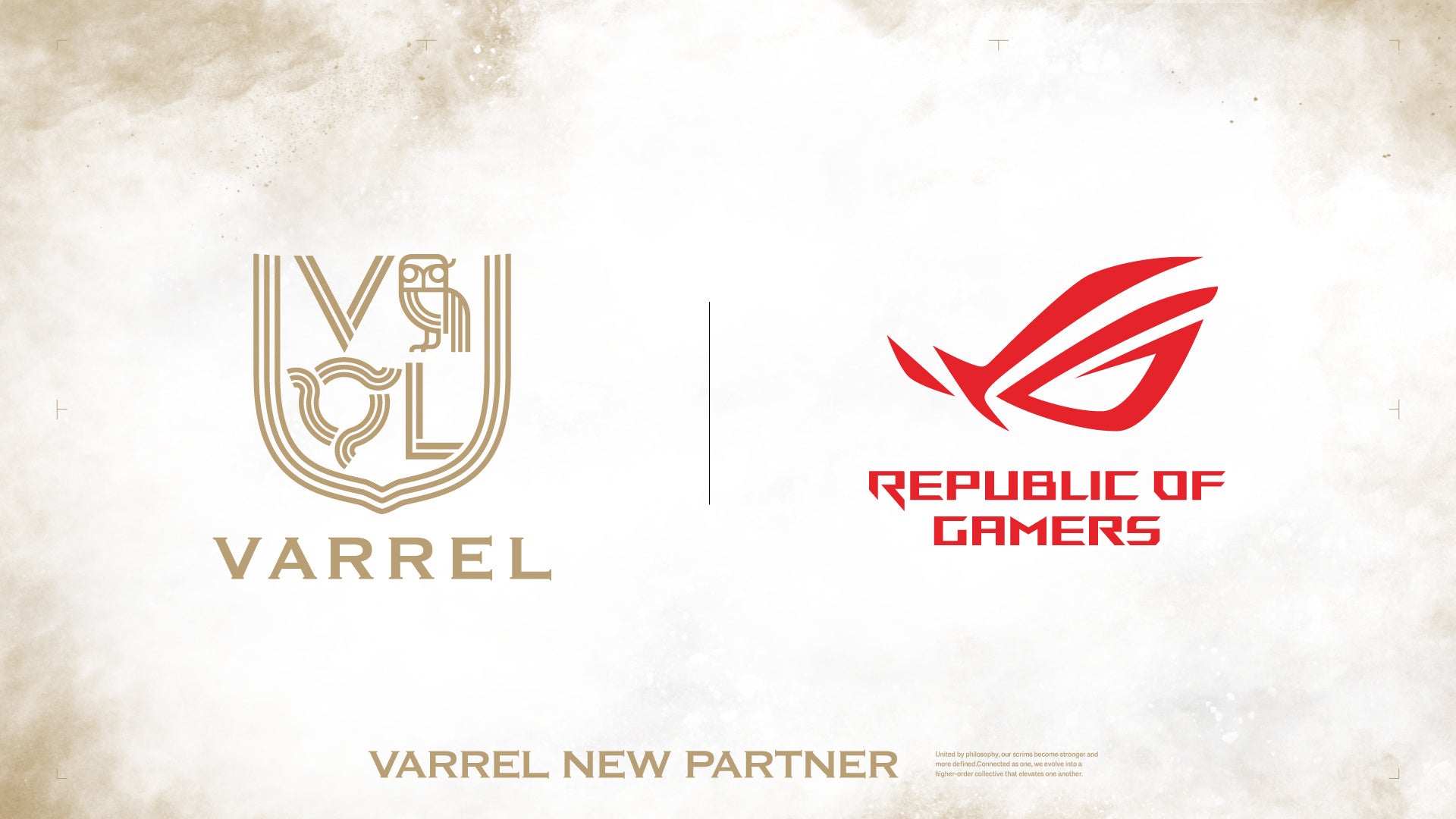 プロeスポーツチームVARREL、ASUSのゲーミングブランド「Republic of Gamers」とスポンサー契約を締結