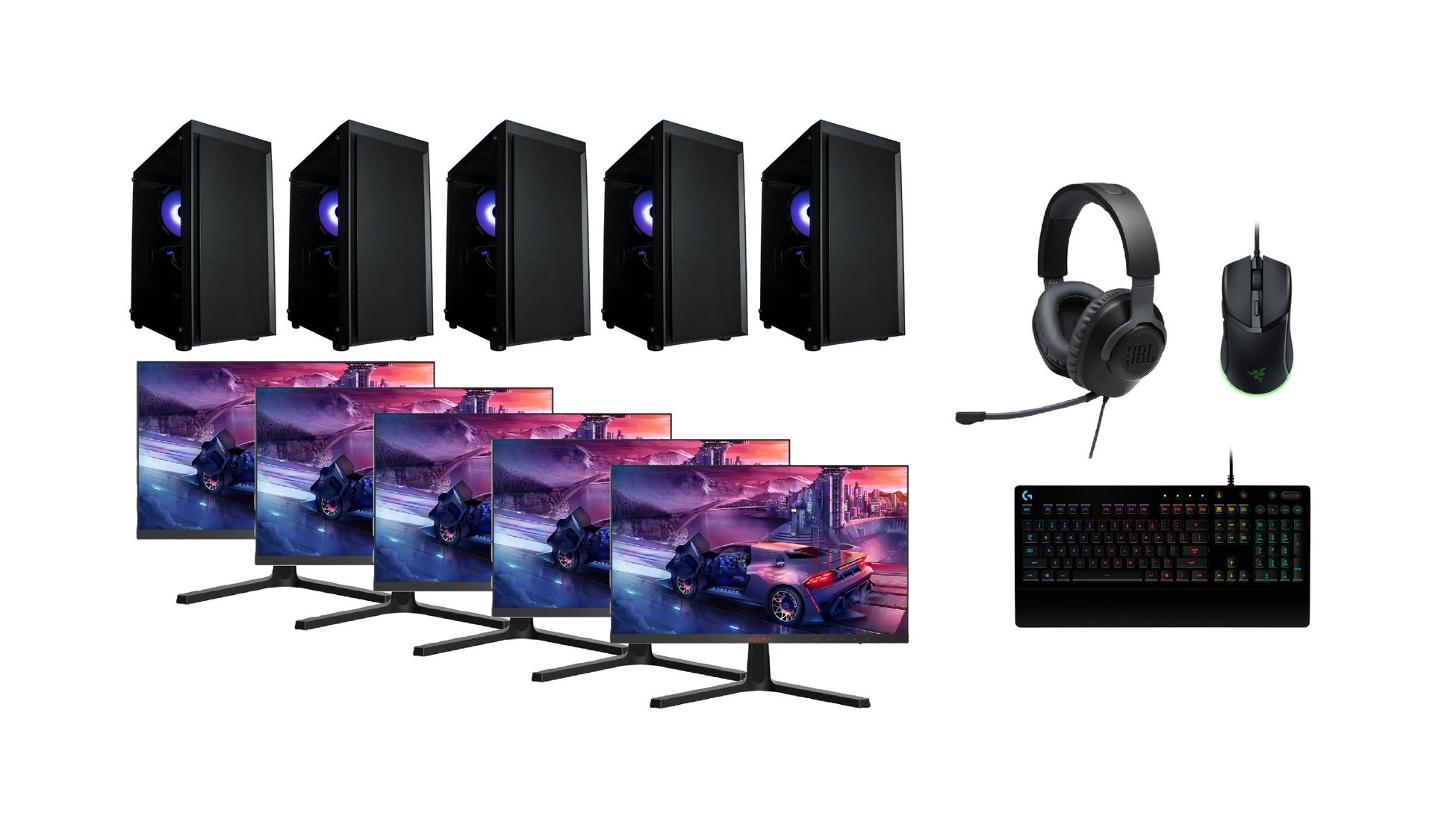 チーム5人全員が“どこでも同じ環境”でプレイできる！「5vs5 チーム合宿・ブートキャンプPCセット」が1日あたり17,400円〜提供開始。