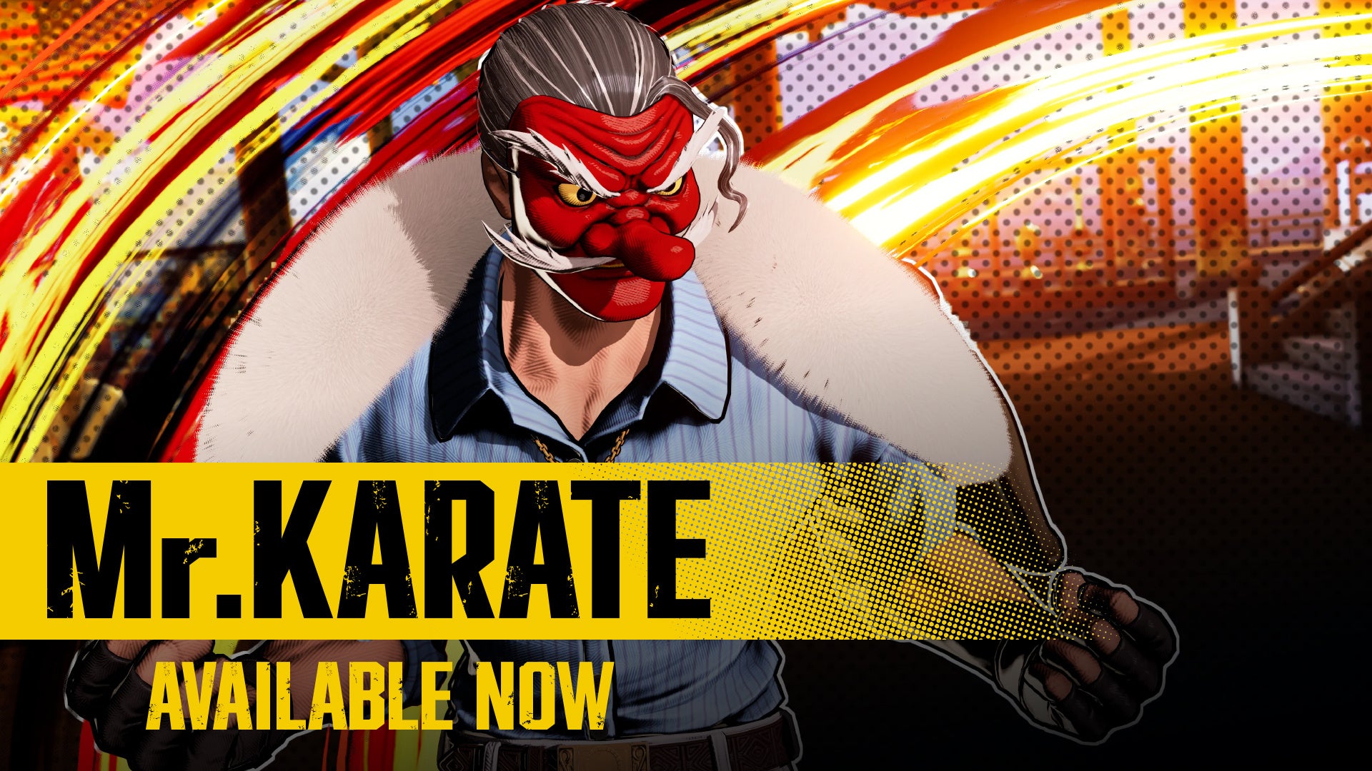 天狗の面を被った最強の男『餓狼伝説 City of the Wolves』にSeason 2 DLCキャラクター「Mr. KARATE」が本日参戦！