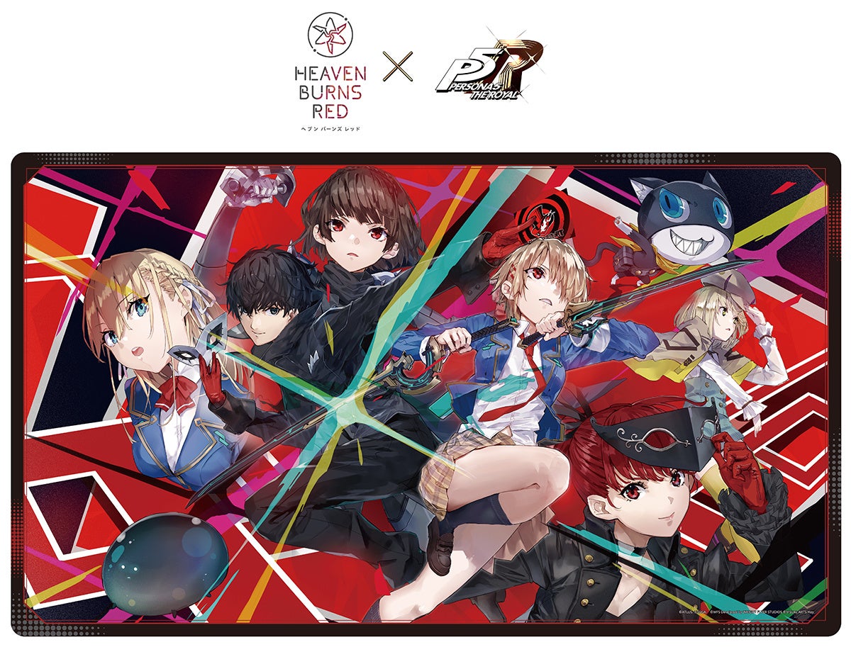 『ヘブンバーンズレッド』×『ペルソナ５ ザ・ロイヤル』コラボの描き下ろしイラストを使用した新商品が、アニメイトで6月6日発売！　さらに、一部店舗ではフェアも開催!!