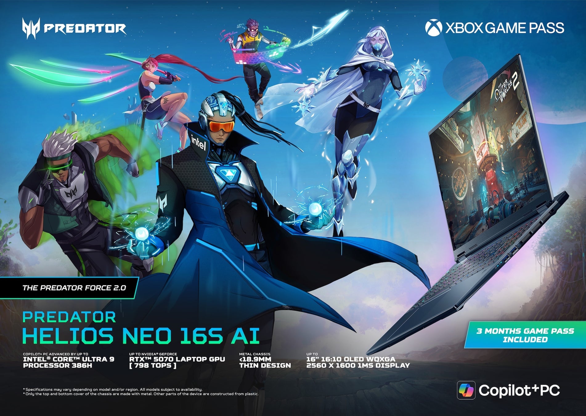 さらなる高みへ。Predator Helios、量販店向け新モデル登場。「Predator Helios 18 AI」「Predator Helios Neo 16S AI」新モデル3機種を発売