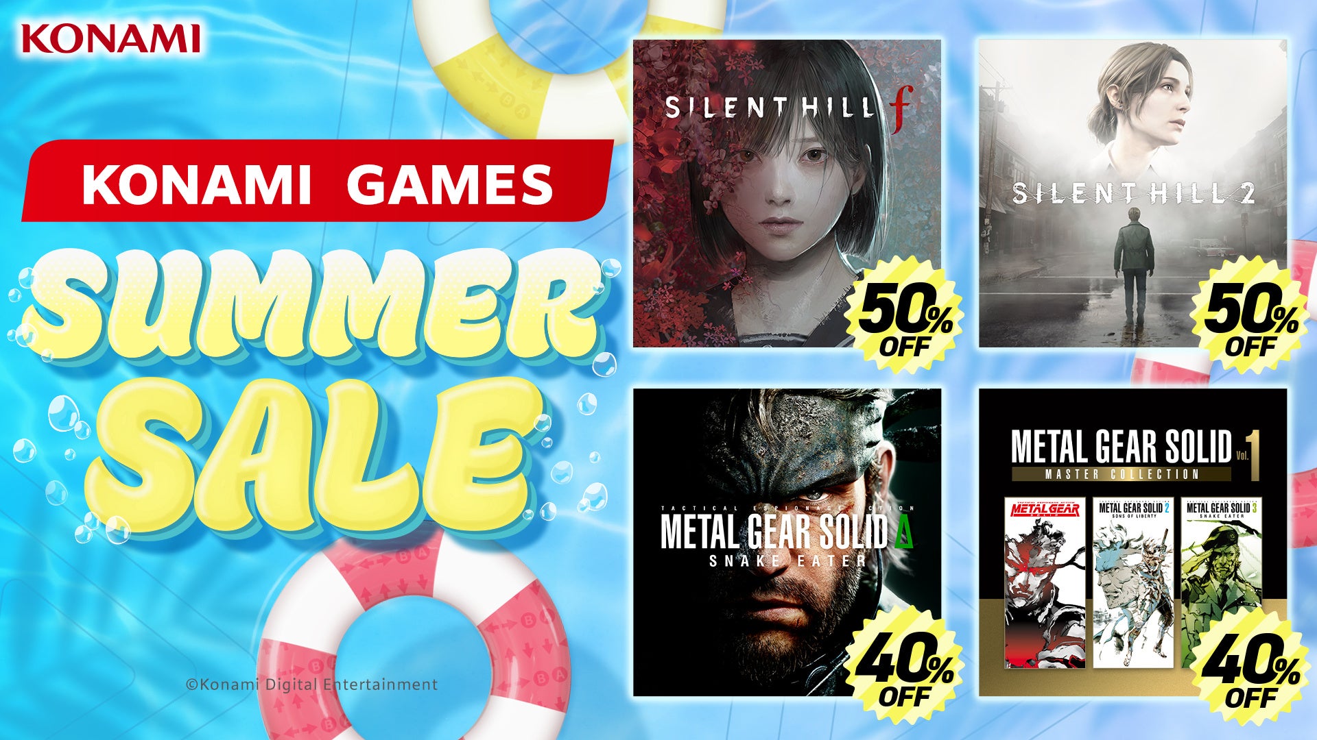Steam StoreにてKONAMI「Summer SALE」を7月10日まで開催中​