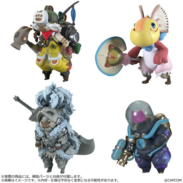 『モンスターハンター』より、かわいくて頼もしいオトモアイルーのフィギュアシリーズが始動。あみあみにて予約受付中。