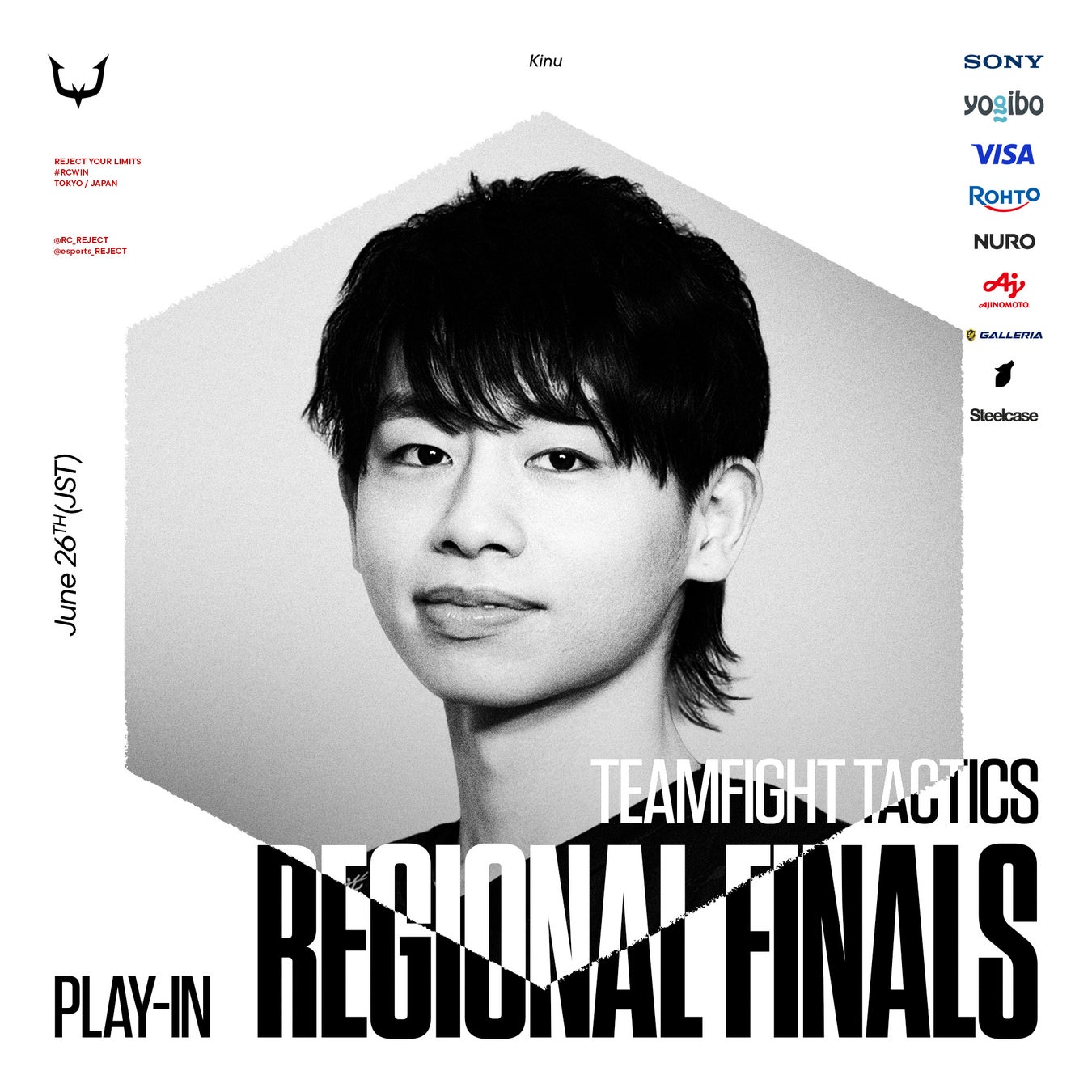 eスポーツチーム「REJECT」TEAMFIGHT TACTICS部門 Kinu、『TEAMFIGHT TACTICS APAC Regional Finals』に出場