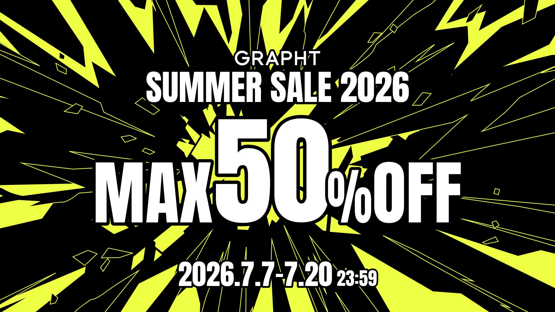 人気の有機ELモニターが4万円台　GRAPHT製品が最大50％オフ「GRAPHT SUMMER SALE 2026」を7月7日より一斉開催