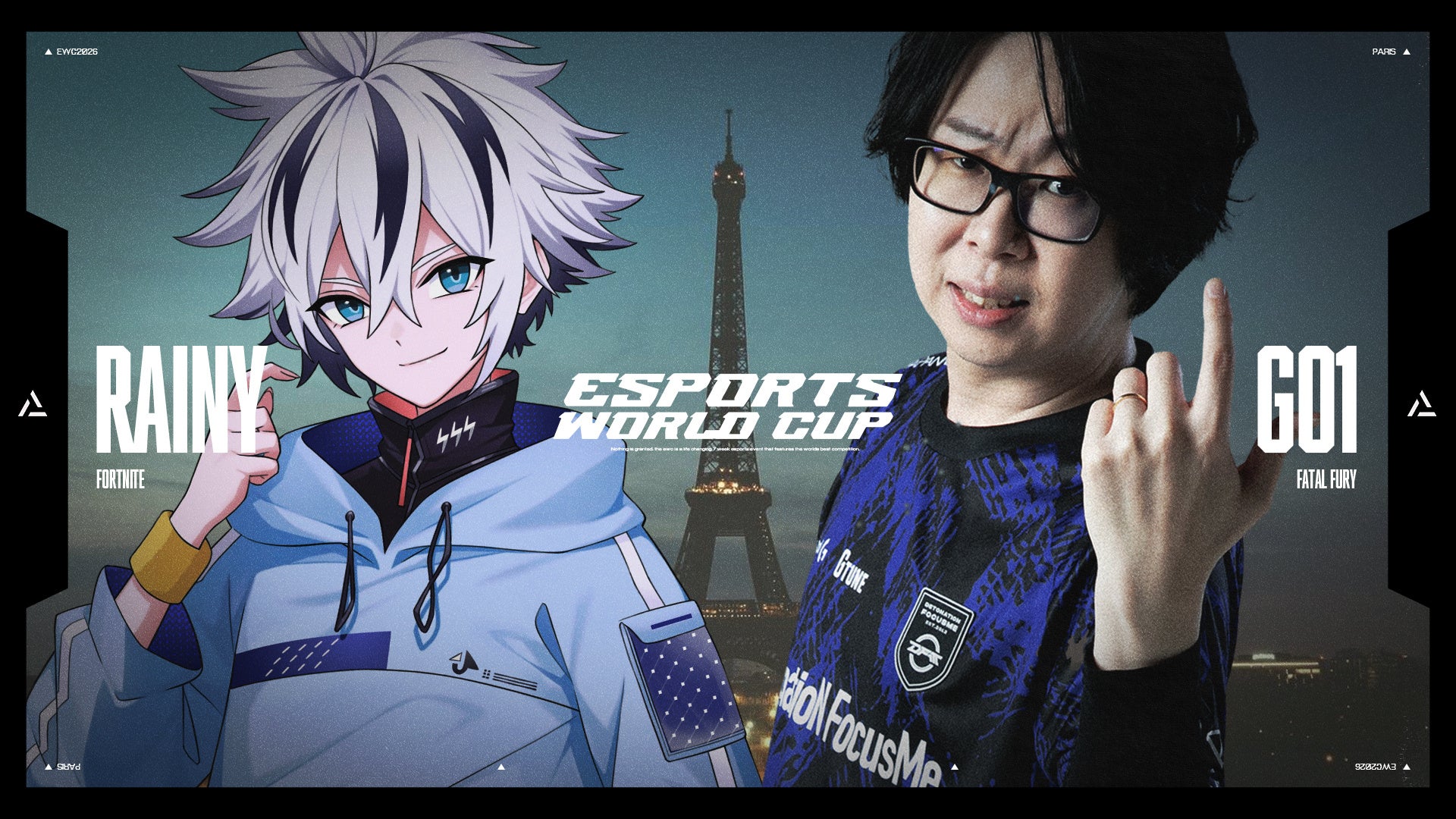 DetonatioN FocusMe、世界最大級eスポーツ大会「Esports World Cup 2026」DFM 格闘ゲーム部門GO1、フォートナイト部門 Rainyが出場