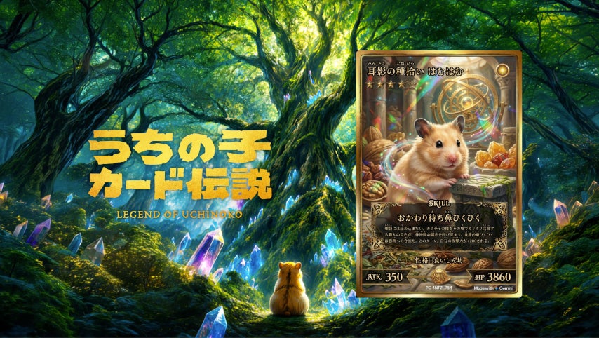 公開1日で130万アクセスを達成した「ペットカードジェネレーター」の”正式版”が本格始動！野田クリスタル考案『うちの子カード伝説』～名称変更やレイドバトル機能・図鑑機能の実装など大型アップデート～