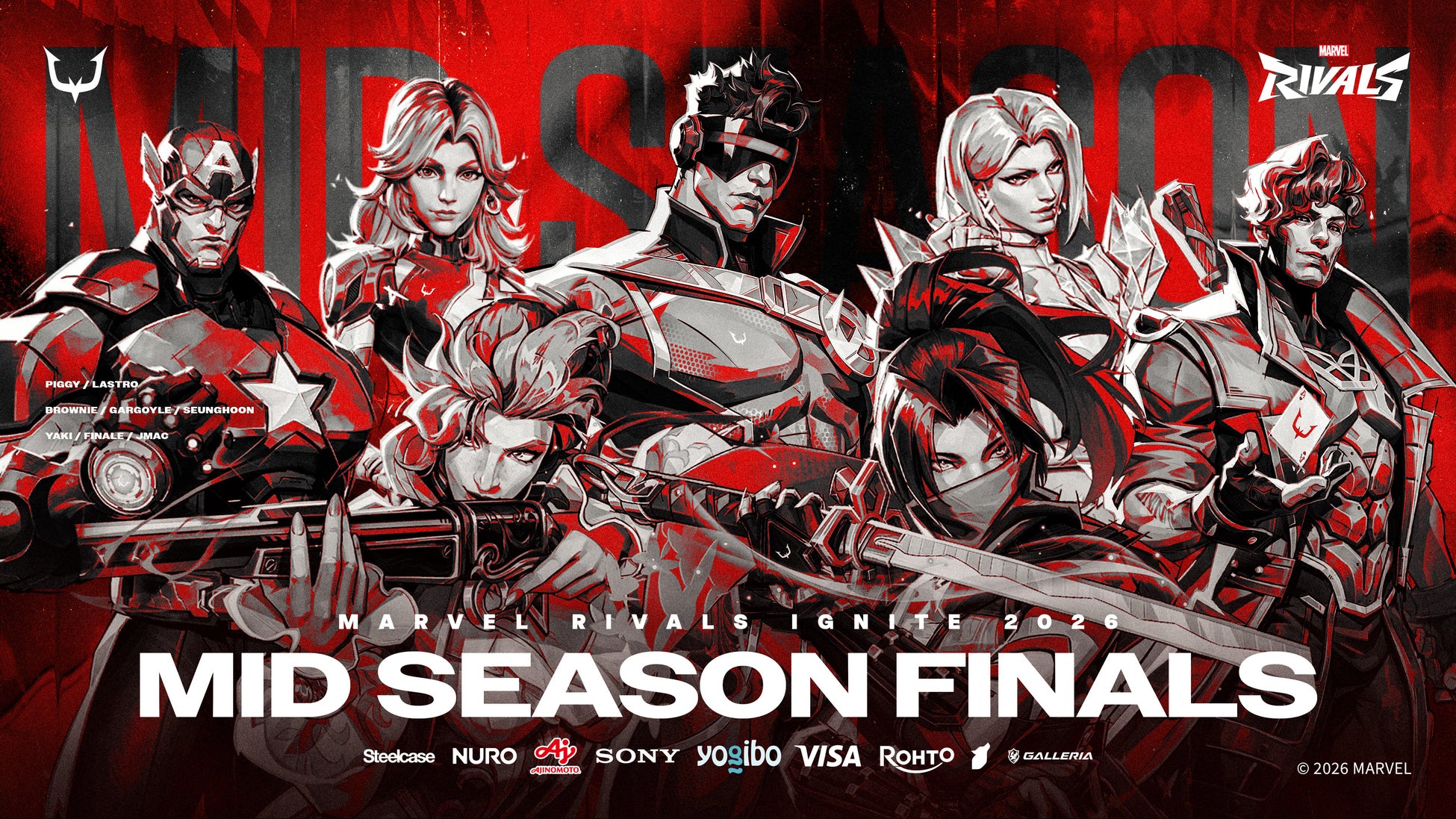 eスポーツチーム「REJECT」Marvel Rivals部門、『Marvel Rivals Ignite 2026: Mid-Season Finals』に出場