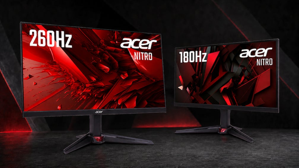 Acer、最大260Hz／180Hz対応のフルHDゲーミングモニター4機種を発売