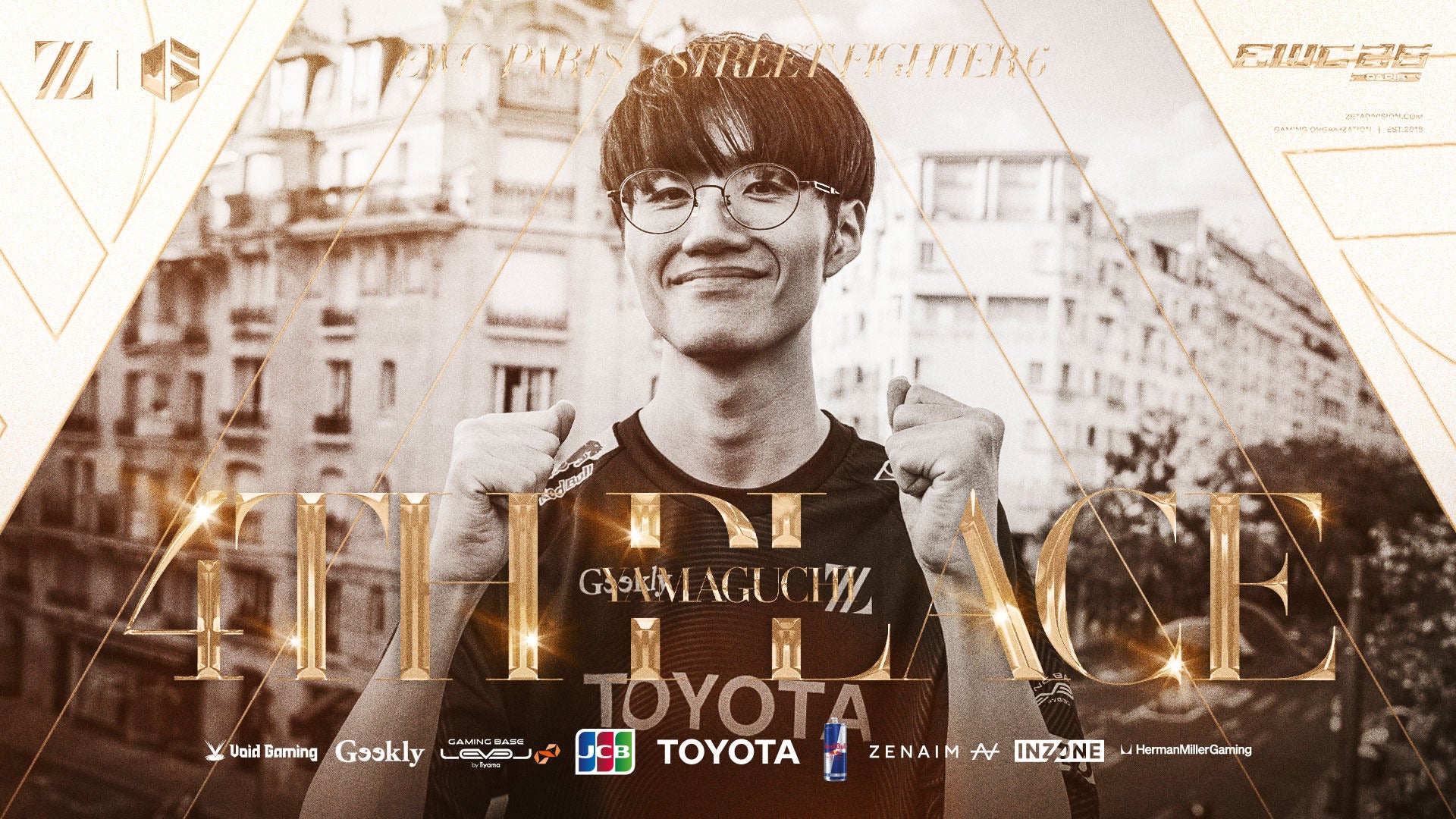 「ZETA DIVISION」STREET FIGHTER部門のヤマグチ、『Esports World Cup 2026 – Street Fighter 6』4位入賞。