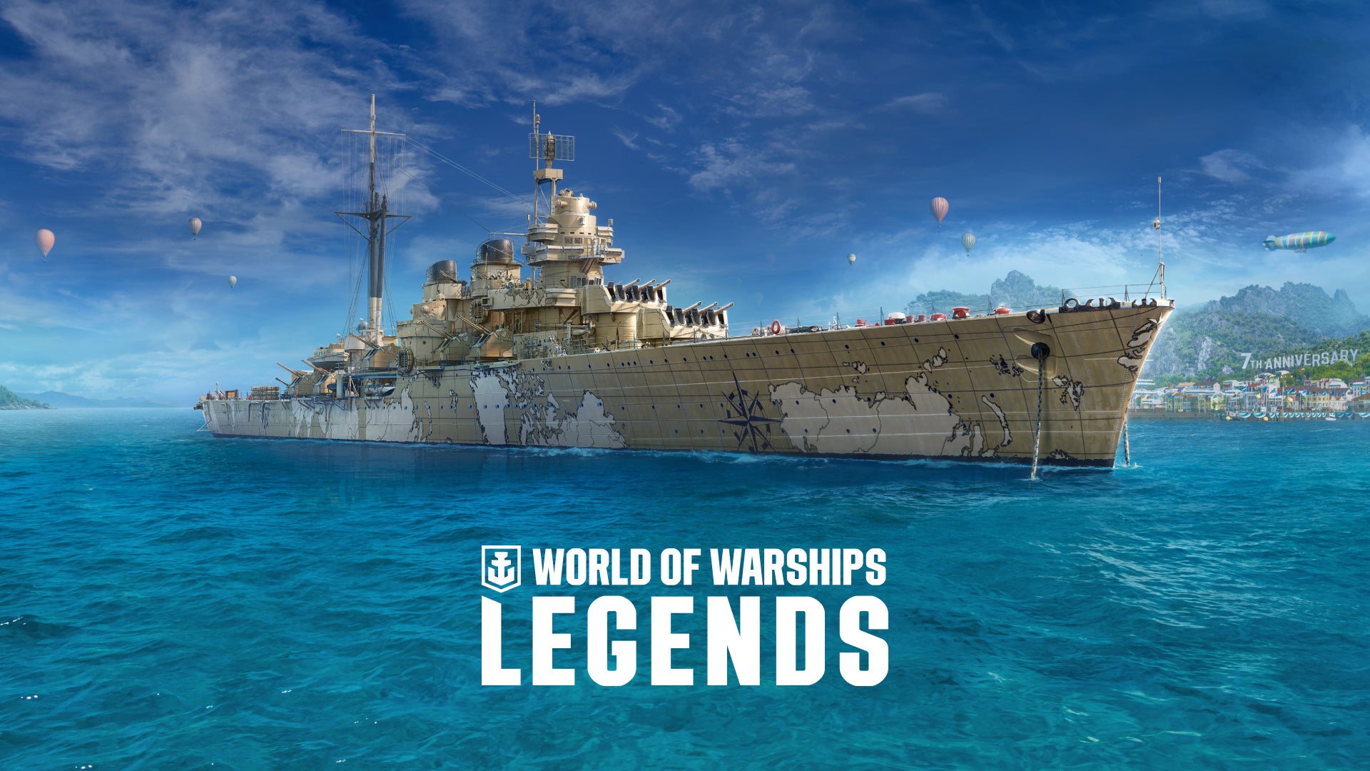 『World of Warships: Legends』史上最大の7周年記念アップデートを実施　期間限定の新戦闘モード「現代戦」が登場