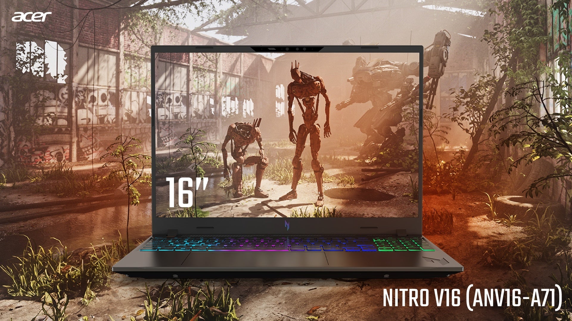 Acer、AMD Ryzen AI 7 450プロセッサー搭載のゲーミングノートPC「Nitro V 16 AI」3機種を発売