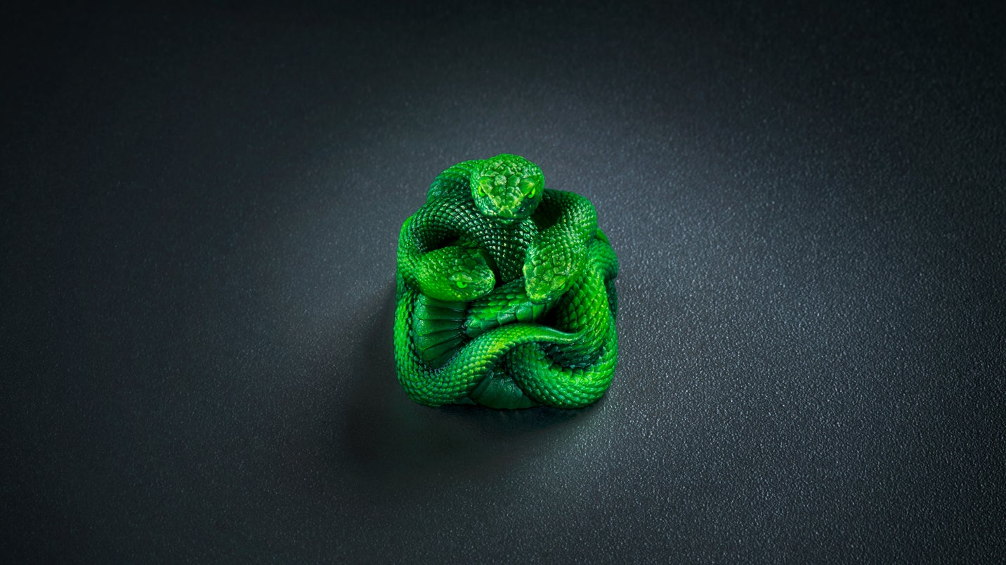 すべてのキーを、ひとつの芸術作品に――Razer、Artisan Keycap – Triple-Headed Snake Editionを発表