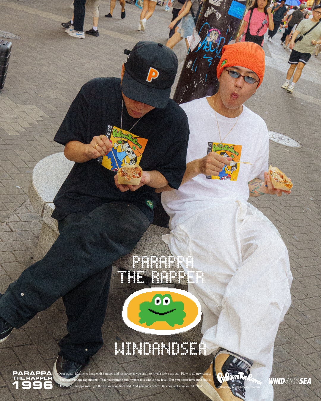 PaRappa the Rapper 30周年を記念して、WIND AND SEAがスペシャルコラボレーションを発表。心斎橋PARCOにてPOP UPも開催