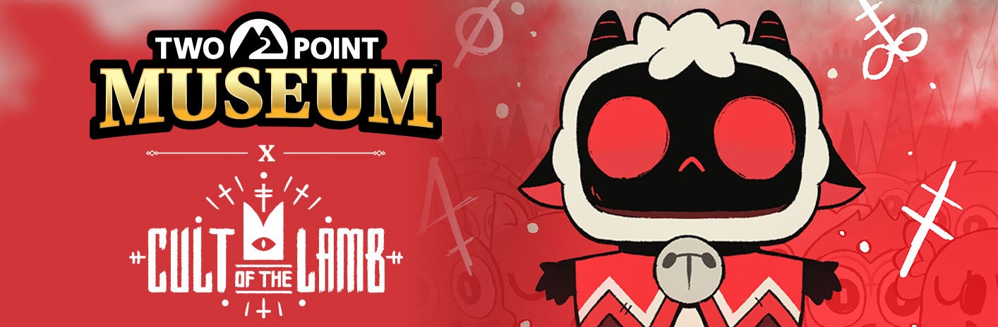 ヘンテコ博物館経営シミュレーション『ツーポイントミュージアム』「Cult of the Lamb」とのコラボコンテンツを配信開始！
