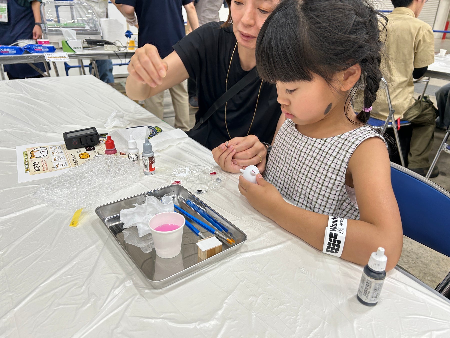 子どもたちにものづくりの楽しさを体感する機会を！フィギュアの祭典「ワンフェス」にて『ねむネコ』塗装体験会を実施