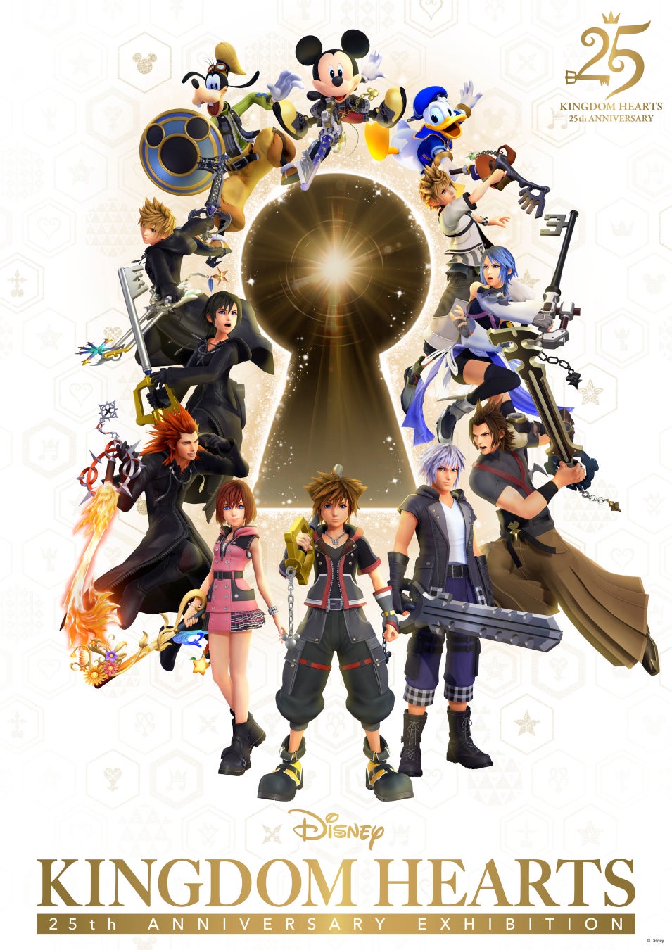 「キングダム ハーツ」シリーズ25周年記念展覧会『KINGDOM HEARTS 25th ANNIVERSARY EXHIBITION』 キービジュアル＆入場券情報を公開！